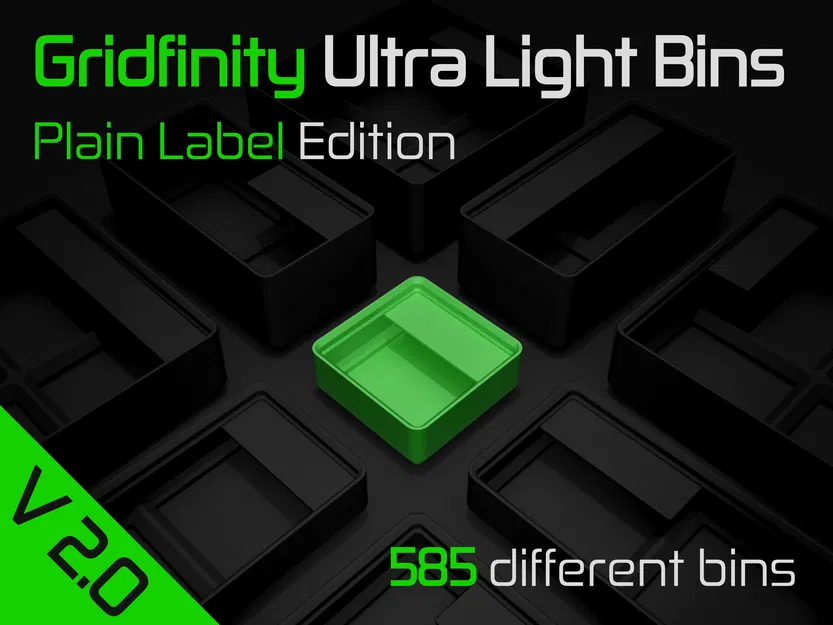 Gridfinity Ultra Light Bins - Phiên bản có nhãn - Image 1