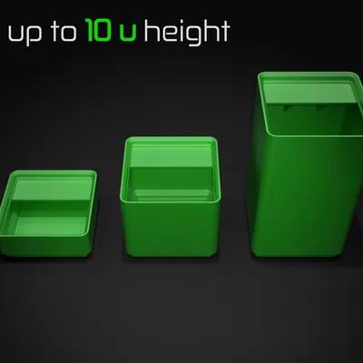 Gridfinity Ultra Light Bins - Phiên bản có nhãn