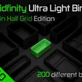 Gridfinity Ultra Light Bins - Phiên bản Half Grid trơn - Thumbnail 1