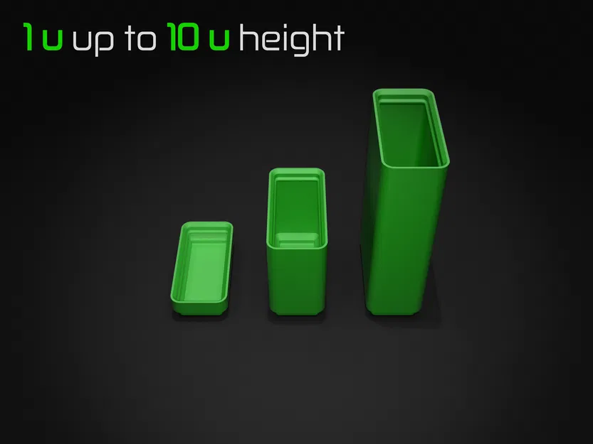 Gridfinity Ultra Light Bins - Phiên bản Half Grid trơn - Image 2