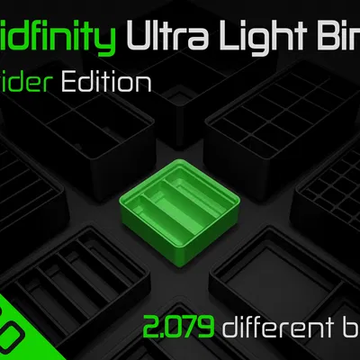 Gridfinity Ultra Light Bins - Divider Edition