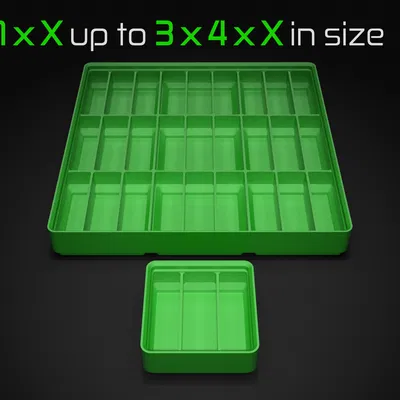 Gridfinity Ultra Light Bins - Divider Edition