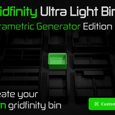 Gridfinity Ultra Light Bin Generator
