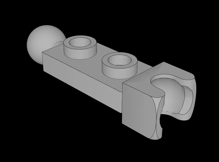 Mảnh ghép Lego tương thích có khớp nối xoay đa năng in 3D - Image 1