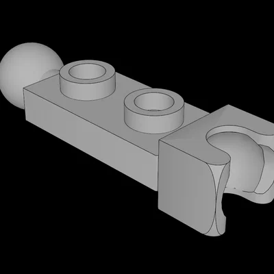 Mảnh ghép Lego tương thích có khớp nối xoay đa năng in 3D