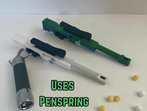 Móc khóa súng bắn tỉa AWP - Súng bắn đạn BB mini có chức năng thật - Image 2