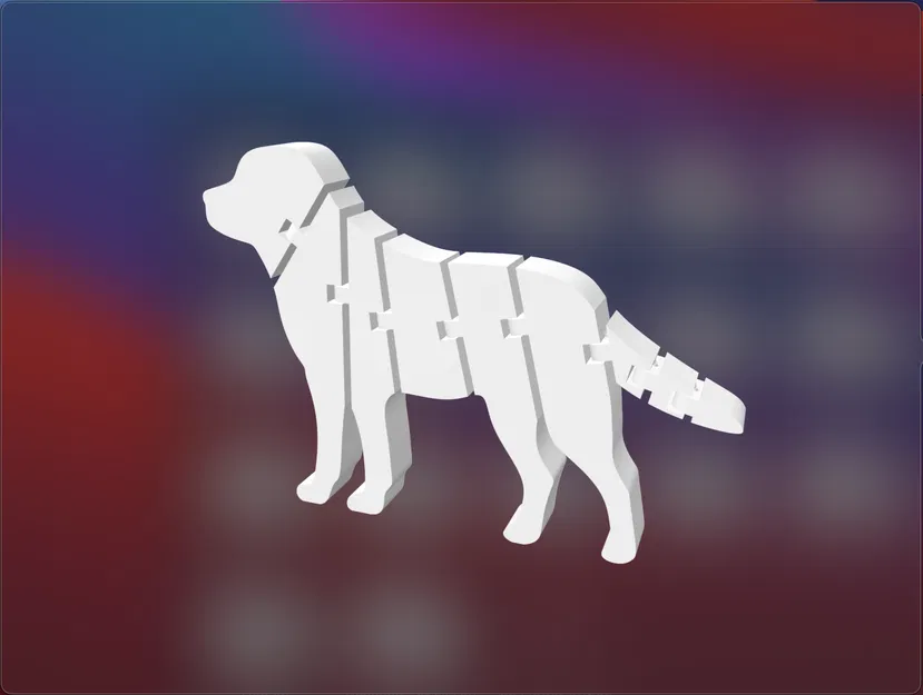 Mô hình chú chó Labrador linh hoạt in 3D cực đáng yêu - Image 2