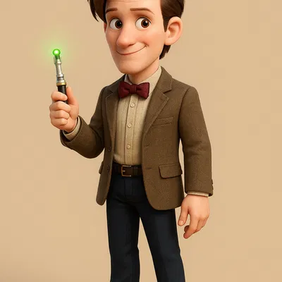 Mô hình 3D The 11th Doctor (Doctor Who) phong cách hoạt hình