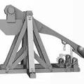 Máy bắn đá Trebuchet 28mm – Công cụ công thành giả tưởng (In 3D được) - Thumbnail 1