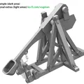 Máy bắn đá Trebuchet 28mm – Công cụ công thành giả tưởng (In 3D được) - Thumbnail 2