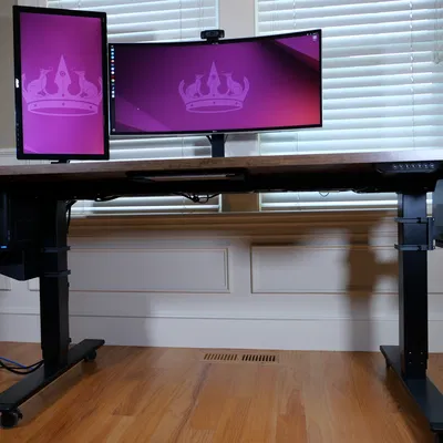 Bộ giá đỡ quản lý dây cáp và laptop/PC cho bàn đứng Flexispot