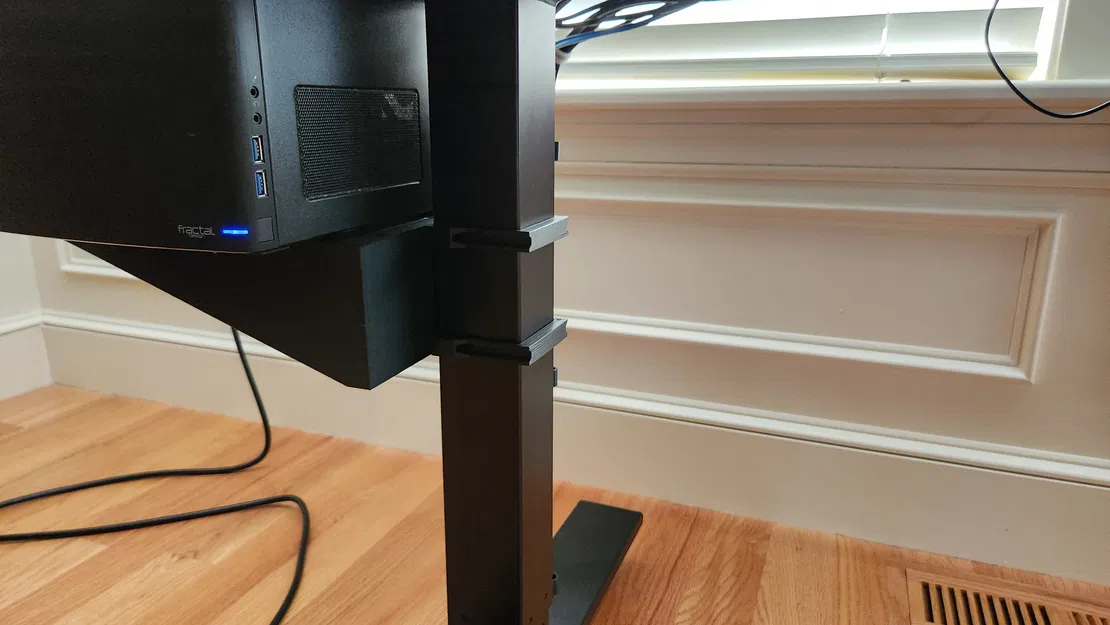 Bộ giá đỡ quản lý dây cáp và laptop/PC cho bàn đứng Flexispot - Image 3