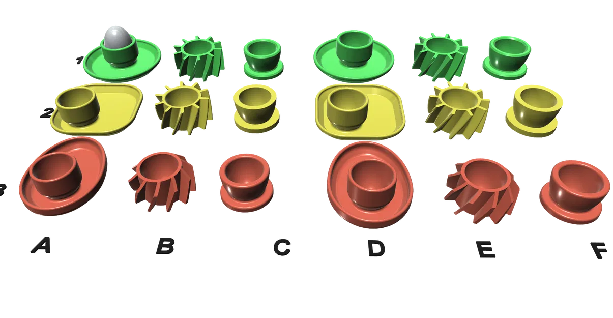 Bộ giá đỡ trứng 3D thông minh - 18 phiên bản in không cần support - Image 1