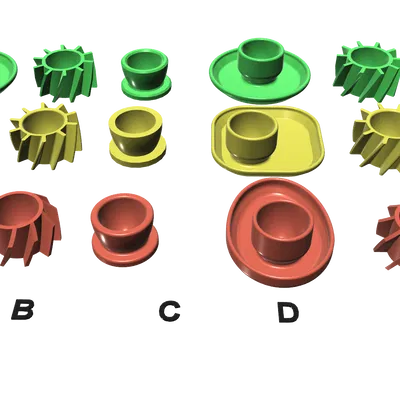 Bộ giá đỡ trứng 3D thông minh - 18 phiên bản in không cần support