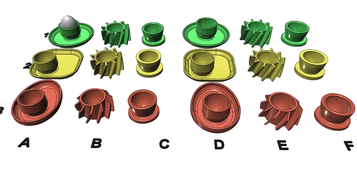 Bộ giá đỡ trứng 3D thông minh - 18 phiên bản in không cần support - Image 2