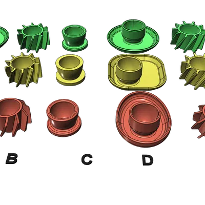 Bộ giá đỡ trứng 3D thông minh - 18 phiên bản in không cần support