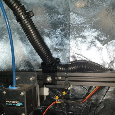 Dẫn hướng ống 14-16mm cho V-Slot 2020 (Ender 5 Plus & loại khác) dùng T-Nut M3 M4 M5