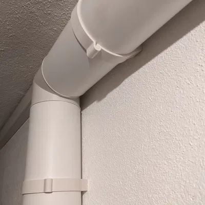 Kẹp giữ ống thông gió 3D (100mm & 125mm) - Giải pháp lắp đặt gọn gàng