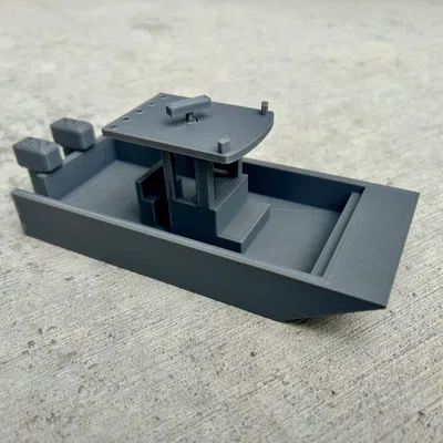 Mô hình thuyền Center Console 3D chi tiết - Thiết kế đáy phẳng