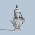 Tượng bán thân nữ thần Athena Hy Lạp phiên bản Hi-Res - Thumbnail 1