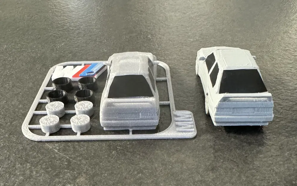 Mô hình lắp ráp BMW E30 Kit Card in 3D chi tiết cực chất - Image 9