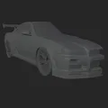 Nissan Skyline GT-R R34 Treo Tường - Thumbnail 6