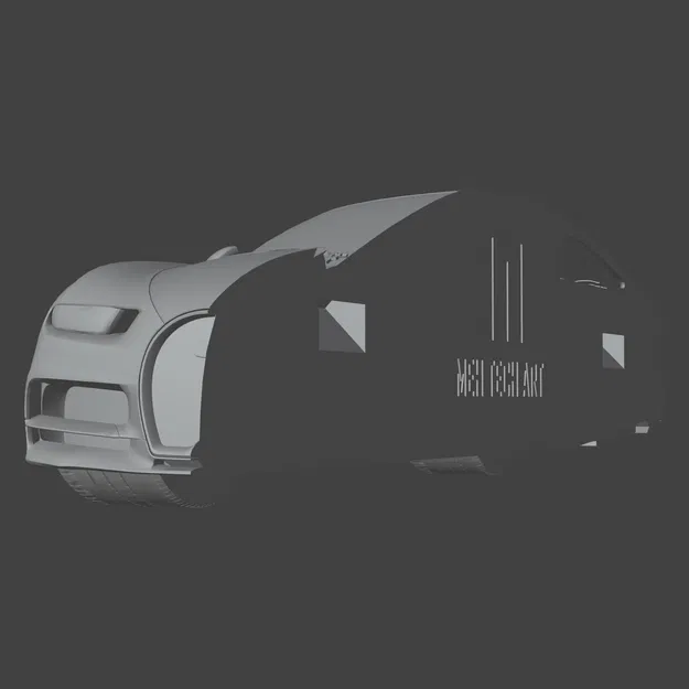 Mô hình treo tường Bugatti Chiron - Image 7