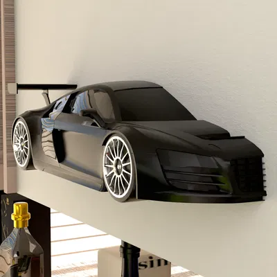 Mô hình Audi R8 Le Mans gắn tường