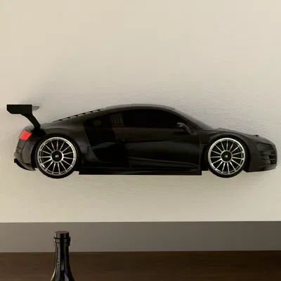 Mô hình Audi R8 Le Mans gắn tường