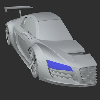 Mô hình Audi R8 Le Mans gắn tường 5