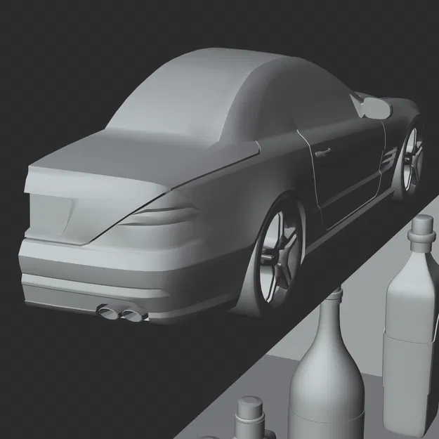 Mô hình treo tường Mercedes-Benz SL65 AMG V12 - Image 6