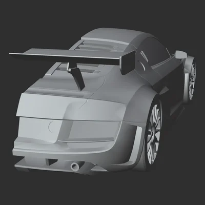 Mô hình Audi R8 Le Mans gắn tường 6