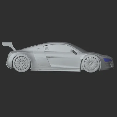 Mô hình Audi R8 Le Mans gắn tường 7