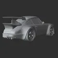 Mô hình RWB Porsche 911 (964) Turbo treo tường - Thumbnail 4