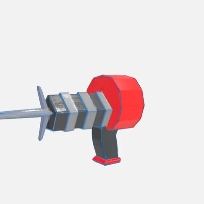 Mô hình súng đồ chơi Animal Company Grappler in 3D cực chất