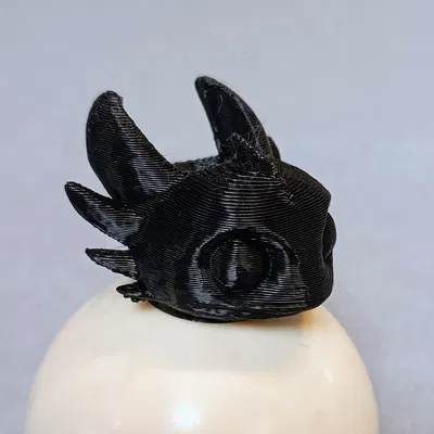 Vòng giữ khăn quàng cổ in 3D hình rồng Toothless độc đáo
