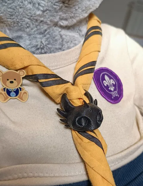 Vòng giữ khăn quàng cổ in 3D hình rồng Toothless độc đáo - Image 6