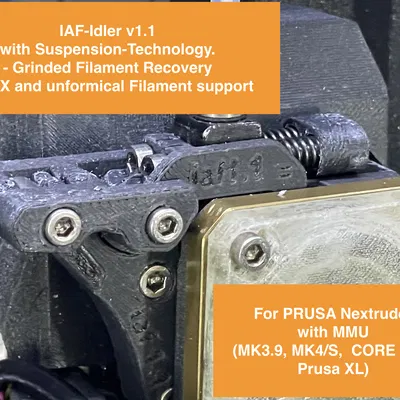 IAF Idler 1.1+ cho PRUSA Nextruder với MMU - Khai phá tối đa sức mạnh máy in