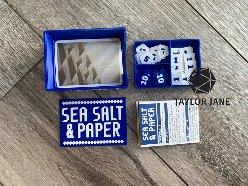 Hộp Đựng Nhỏ Gọn và Bộ Token cho Sea Salt and Paper - Image 1