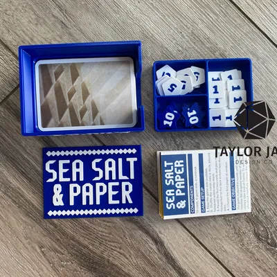 Hộp Đựng Nhỏ Gọn và Bộ Token cho Sea Salt and Paper
