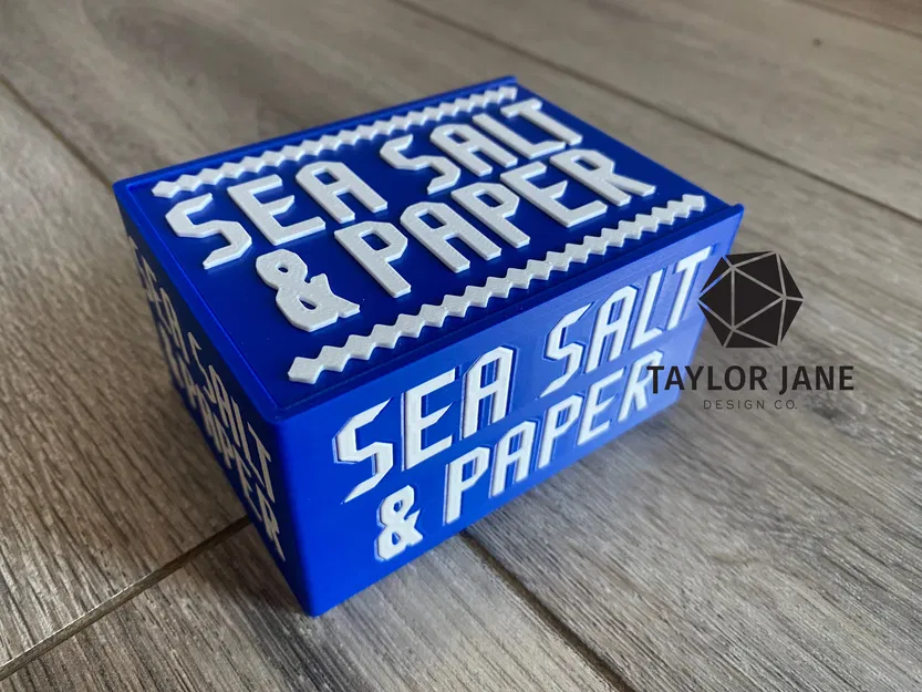 Hộp Đựng Nhỏ Gọn và Bộ Token cho Sea Salt and Paper - Image 2