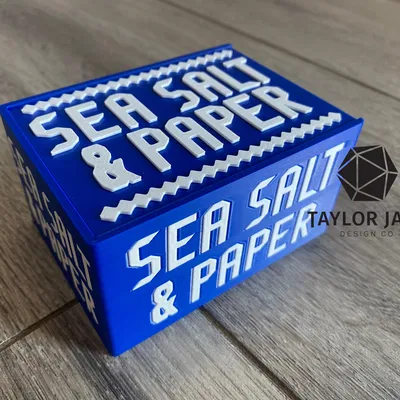 Hộp Đựng Nhỏ Gọn và Bộ Token cho Sea Salt and Paper