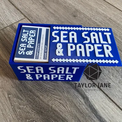 Hộp Đựng Nhỏ Gọn và Bộ Token cho Sea Salt and Paper