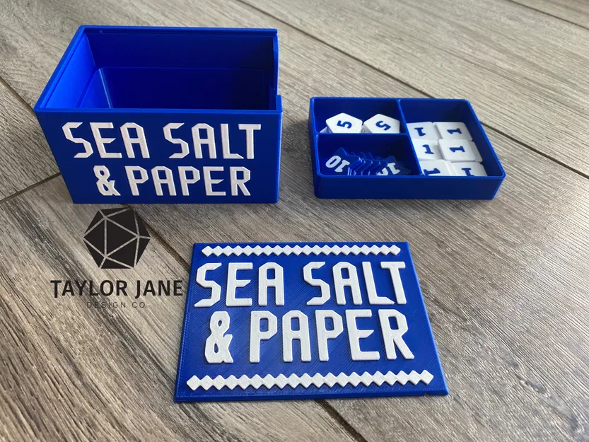 Hộp Đựng Nhỏ Gọn và Bộ Token cho Sea Salt and Paper - Image 5