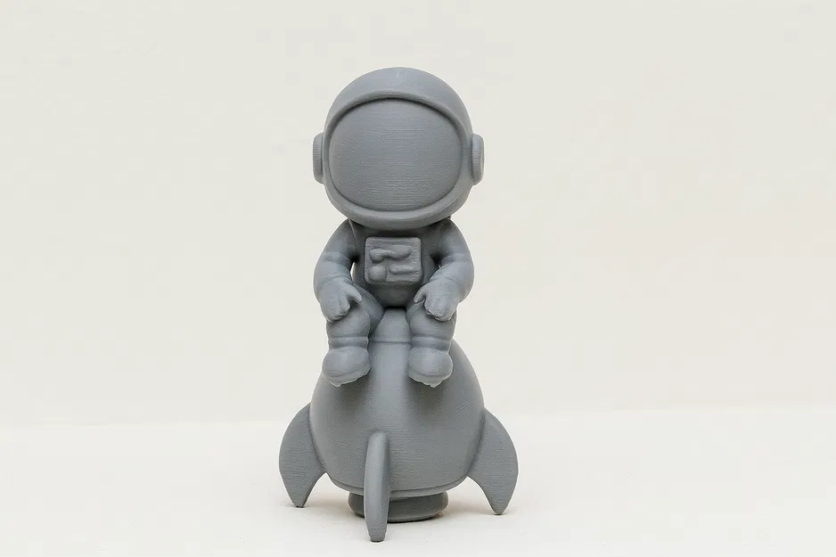 Mô hình 3D phi hành gia ngồi trên tên lửa cực đẹp - Image 1