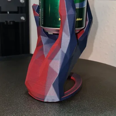 Giá đỡ lon bia hình bàn tay Low Poly (Phiên bản mới)