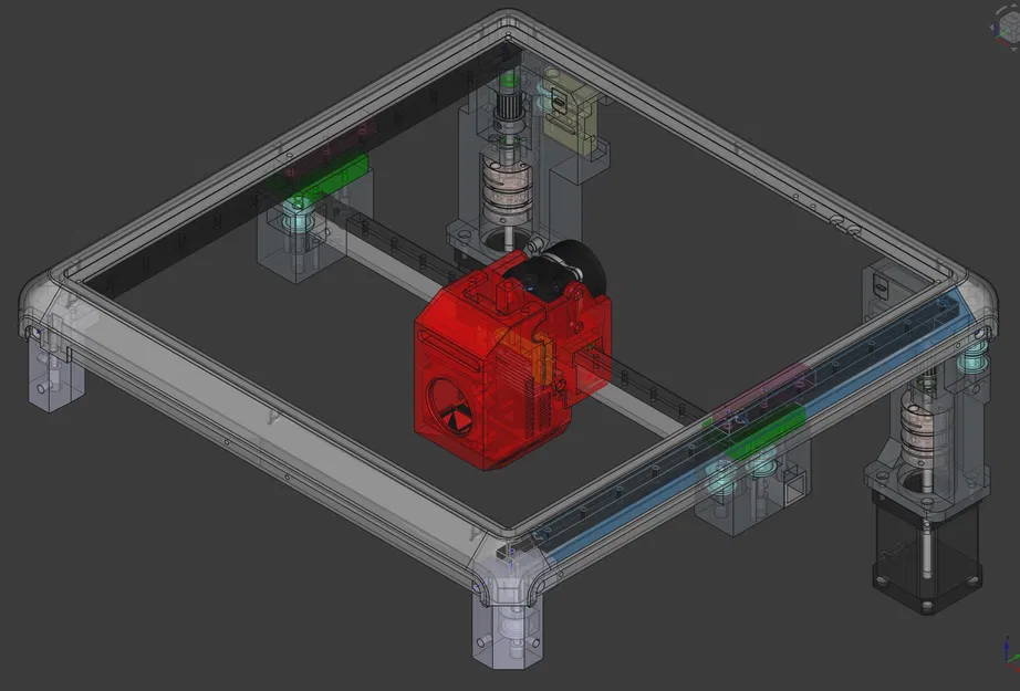 Bản mod ray trượt tuyến tính XY cho Creality K1 - Image 6