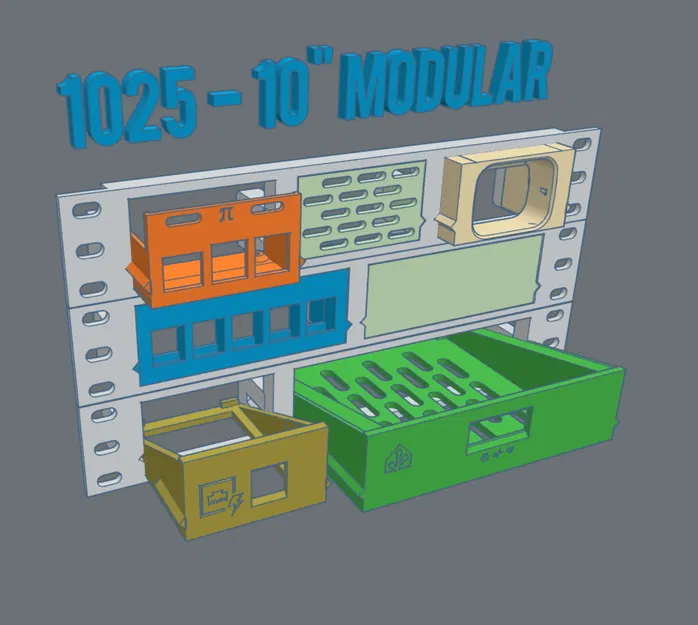 1025 - Bộ giá đỡ rack 10 inch dạng mô-đun (2026.1) - Image 1