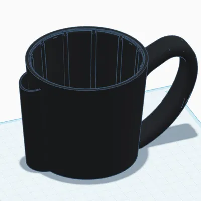 Cốc nhựa in 3D đựng hộp kem kèm giá cắm thìa tiện lợi