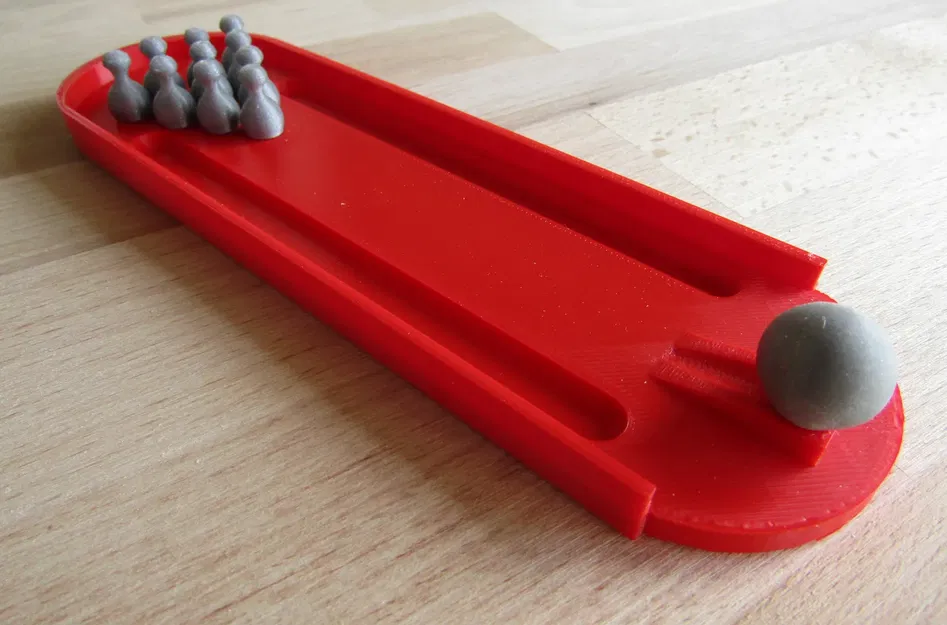 Bộ Trò Chơi Bowling Mini Giải Trí Cho Dân Văn Phòng In 3D - Image 1